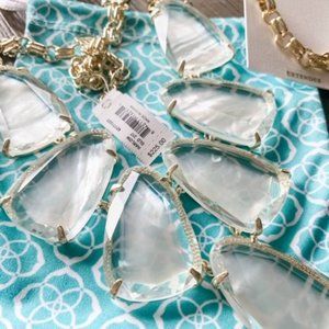 Kendra Scott Gold Harlow Suspended Ivory Pearl